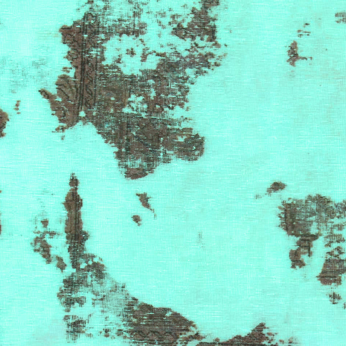 Machine Washable Abstract Turquoise Modern Area Rugs, wshabs924turq