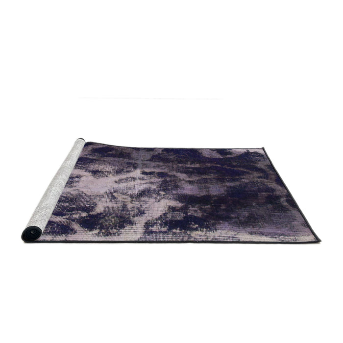 Sideview of Machine Washable Abstract Silver Gray Rug, wshabs925