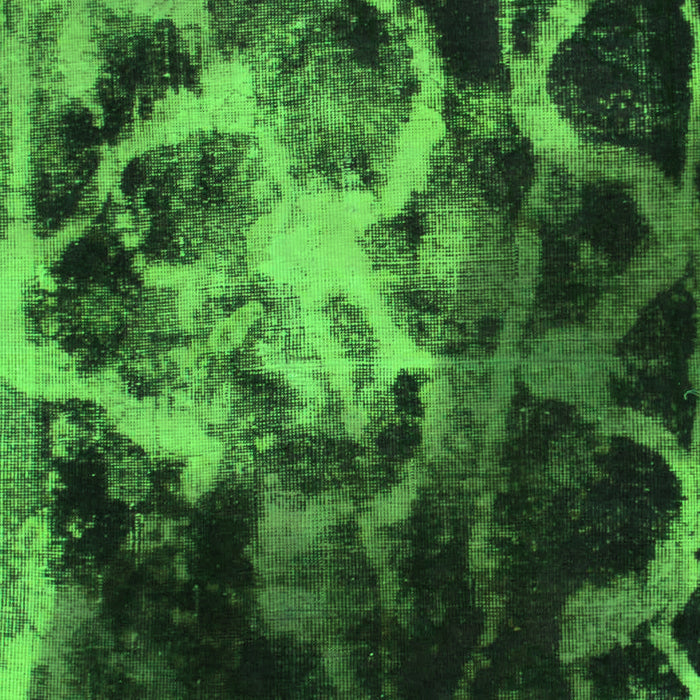 Machine Washable Abstract Green Modern Area Rugs, wshabs925grn