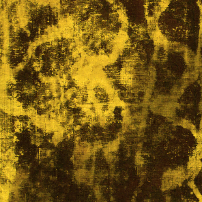 Machine Washable Abstract Yellow Modern Rug, wshabs925yw