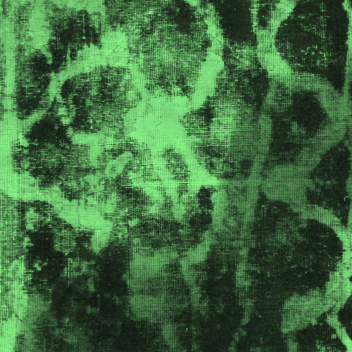 Machine Washable Abstract Emerald Green Modern Area Rugs, wshabs925emgrn