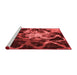 Modern Red Washable Rugs