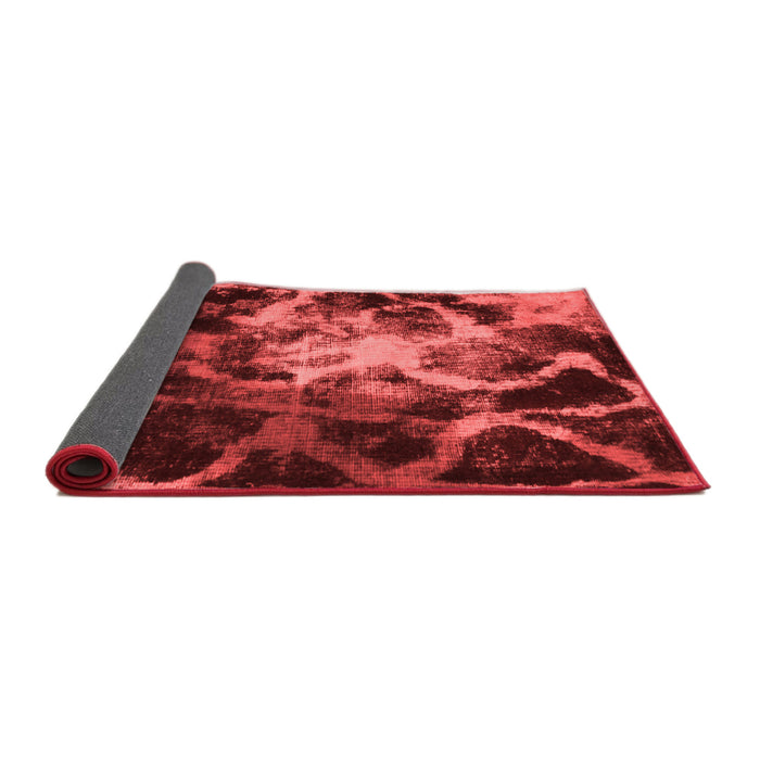 Abstract Red Modern Area Rugs
