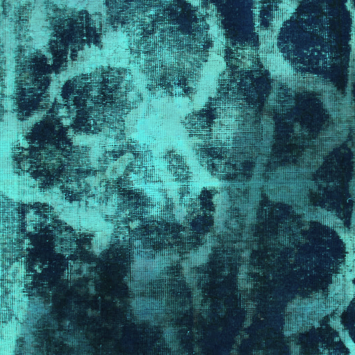 Machine Washable Abstract Turquoise Modern Area Rugs, wshabs925turq