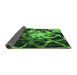 Sideview of Abstract Green Modern Rug, abs925grn