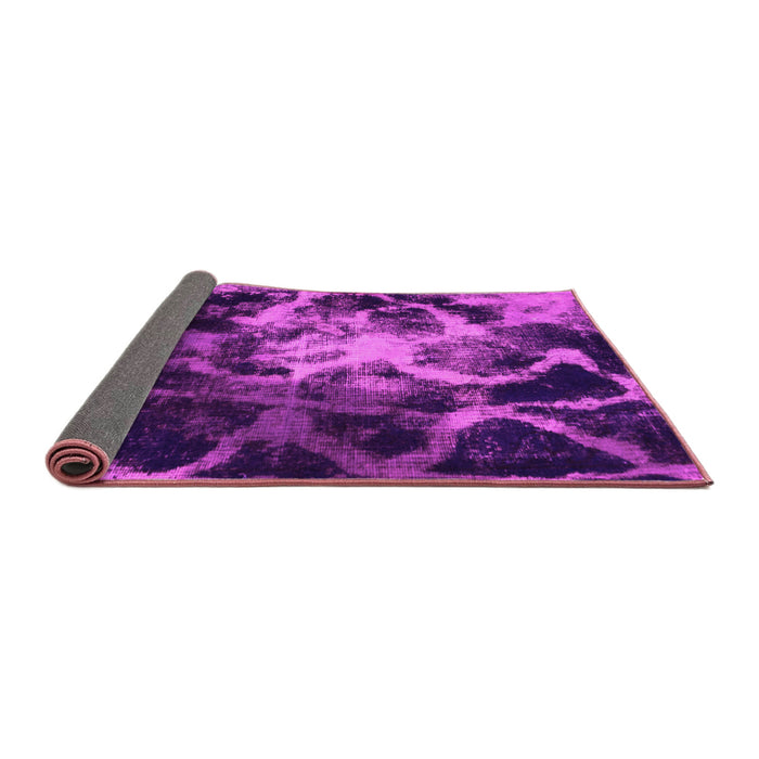 Sideview of Abstract Pink Modern Rug, abs925pnk