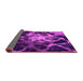 Sideview of Abstract Pink Modern Rug, abs925pnk