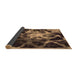 Sideview of Abstract Brown Modern Rug, abs925brn