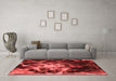 Modern Red Washable Rugs