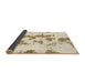 Sideview of Abstract Copper Green Modern Rug, abs926