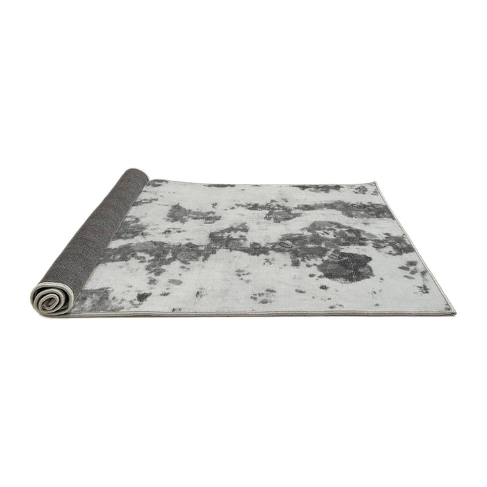 Sideview of Abstract Gray Modern Rug, abs926gry