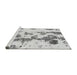 Sideview of Machine Washable Abstract Gray Modern Rug, wshabs926gry