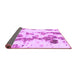 Sideview of Abstract Purple Modern Rug, abs926pur