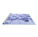 Sideview of Machine Washable Abstract Blue Modern Rug, wshabs926blu