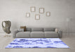 Machine Washable Abstract Blue Modern Rug in a Living Room, wshabs926blu