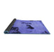 Sideview of Abstract Blue Modern Rug, abs927blu