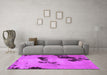 Machine Washable Abstract Purple Modern Area Rugs in a Living Room, wshabs927pur