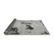 Sideview of Abstract Gray Modern Rug, abs927gry