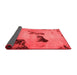 Abstract Red Modern Area Rugs