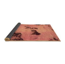 Sideview of Abstract Brown Modern Rug, abs927brn