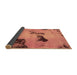 Sideview of Abstract Brown Modern Rug, abs927brn