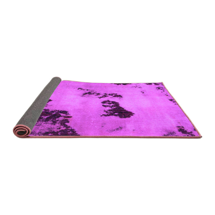 Sideview of Abstract Purple Modern Rug, abs927pur