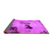 Sideview of Abstract Purple Modern Rug, abs927pur