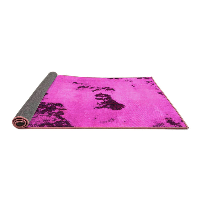 Sideview of Abstract Pink Modern Rug, abs927pnk