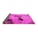 Sideview of Abstract Pink Modern Rug, abs927pnk