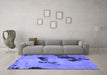 Machine Washable Abstract Blue Modern Rug in a Living Room, wshabs927blu