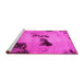 Sideview of Machine Washable Abstract Pink Modern Rug, wshabs927pnk