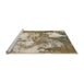 Sideview of Machine Washable Abstract Brown Rug, wshabs928