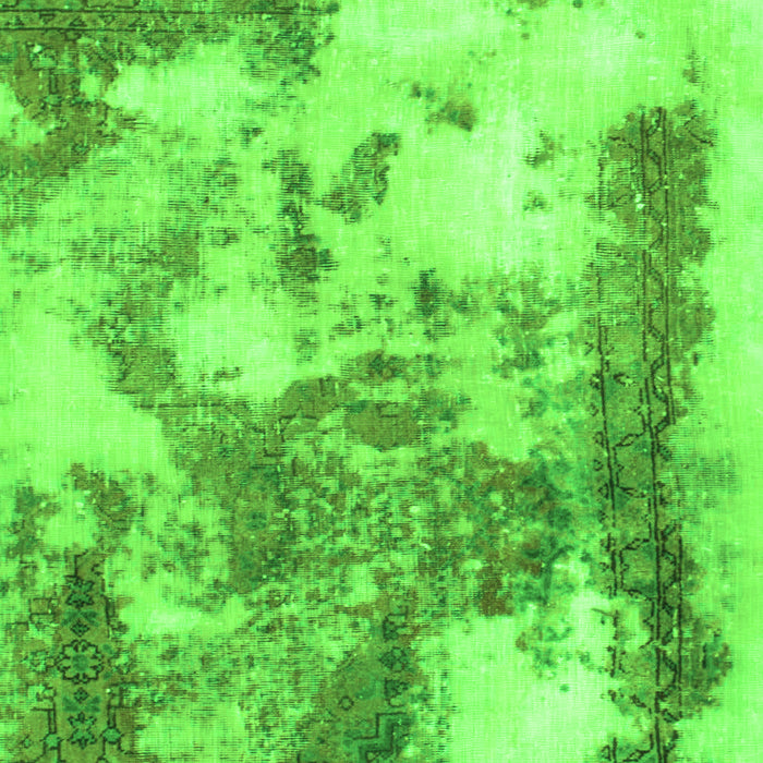 Abstract Green Modern Rug, abs928grn
