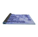 Sideview of Abstract Blue Modern Rug, abs928blu