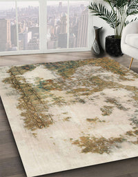 Abstract Brown Modern Rug, abs928