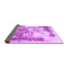 Sideview of Abstract Purple Modern Rug, abs928pur