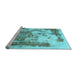 Sideview of Machine Washable Abstract Light Blue Modern Rug, wshabs928lblu