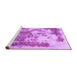 Sideview of Machine Washable Abstract Purple Modern Area Rugs, wshabs928pur