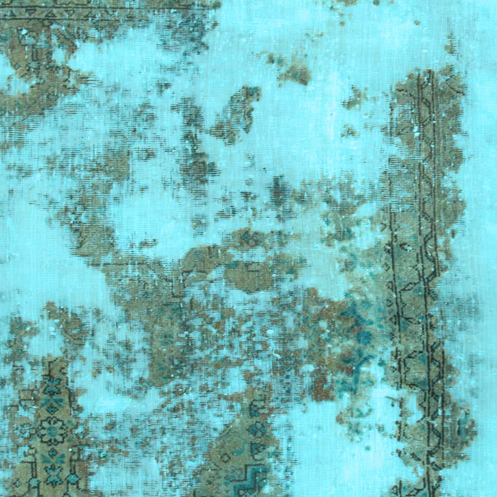 Abstract Light Blue Modern Rug, abs928lblu