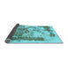 Sideview of Abstract Light Blue Modern Rug, abs928lblu