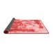 Abstract Red Modern Area Rugs