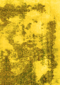 Abstract Yellow Modern Rug, abs928yw