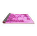 Sideview of Abstract Pink Modern Rug, abs928pnk