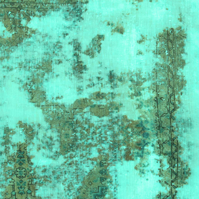 Machine Washable Abstract Turquoise Modern Area Rugs, wshabs928turq