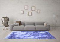 Machine Washable Abstract Blue Modern Rug, wshabs928blu