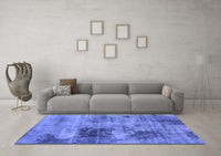 Machine Washable Abstract Blue Modern Rug, wshabs929blu