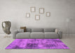 Machine Washable Abstract Pink Modern Rug in a Living Room, wshabs929pnk