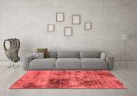 Machine Washable Abstract Red Modern Rug, wshabs929red