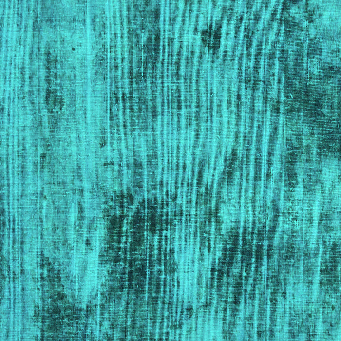 Square Machine Washable Abstract Turquoise Modern Area Rugs, wshabs929turq