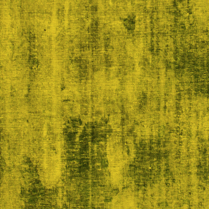 Square Abstract Yellow Modern Rug, abs929yw